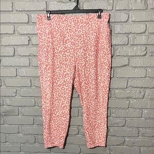 Torrid Pink Leopard Print Active Leggings